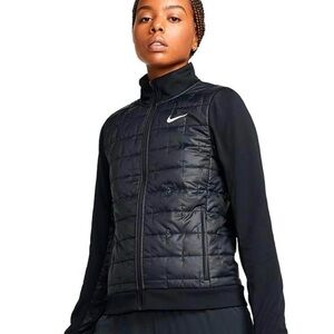 NWT Nike Women SM Therma Synthetic Fill Full Zip Running Jacket Black DD6061-010